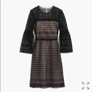 J. Crew Daisy Lace Bell Sleeve Dress